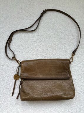 Margot Designer Olive Green Genuine Leather Crossbody Bag
